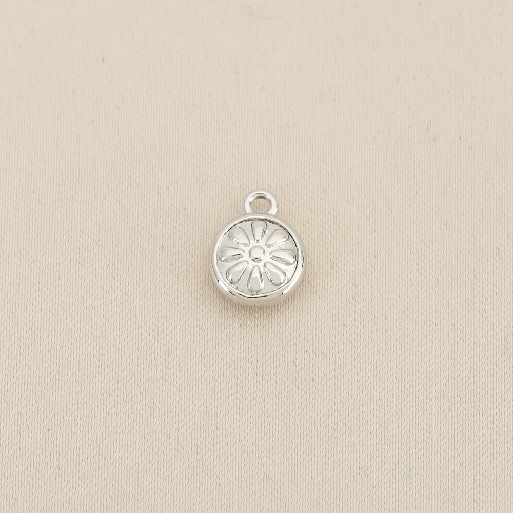 3pc Round Copper & Synthetic Zirconia Pendant Set